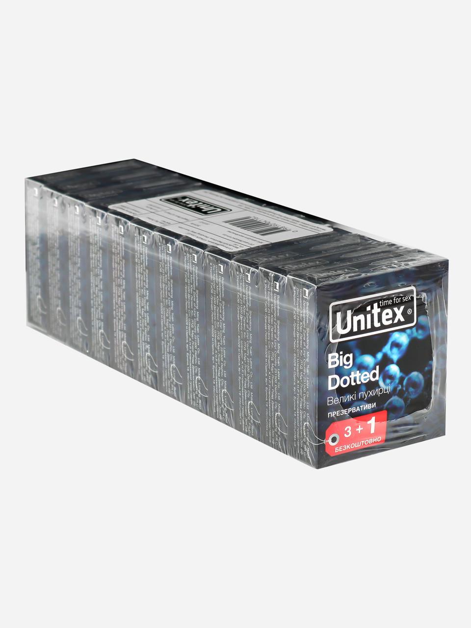 Презервативы Unitex Big Dotted с пупырышками чувствительные 12х4 шт. - фото 2