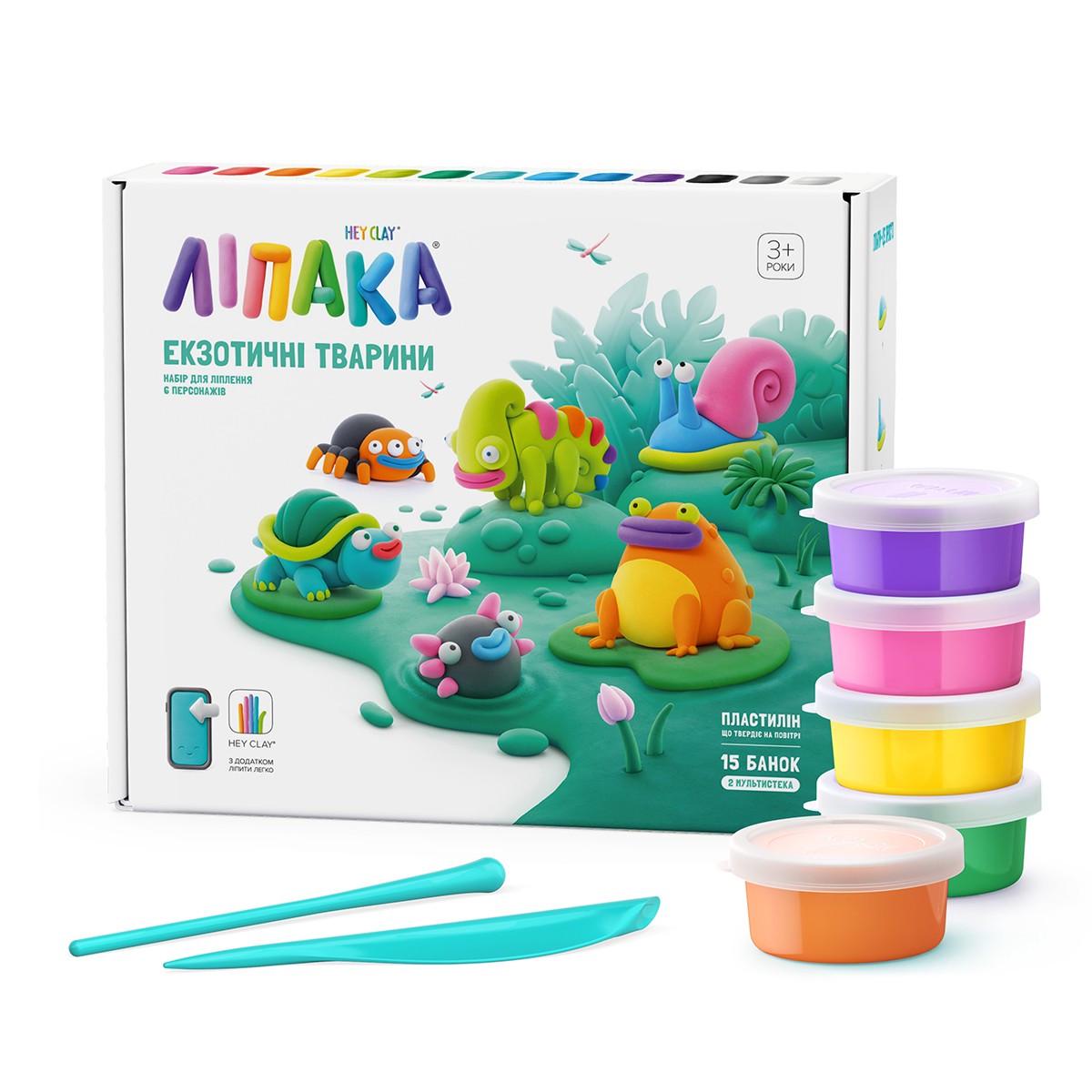 Пластилін Lipaka Екзотичні тварини самостійно твердіє (24938745) - фото 2 Пластилін Lipaka Екзотичні тварини самостійно твердіє (24938745) - фото 2