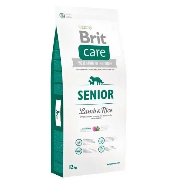 Сухой корм Brit Care для стареющих собак всех пород Senior Lamb & Rice 12 кг (2140079355)