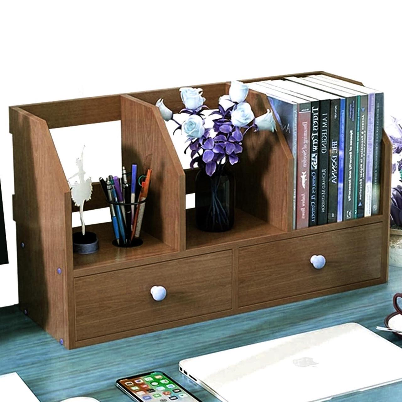 Полка книжная настольная из дерева Пайлако Корица (КПА-025333)