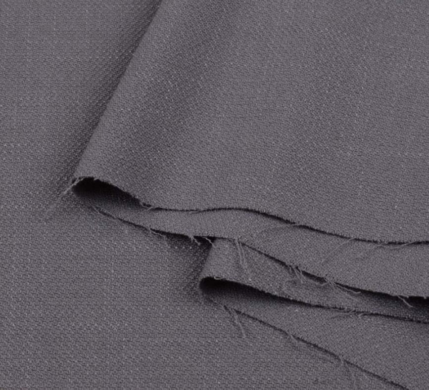 Ткань креп лен стрейч ширина 150 см Серый (11422.013)