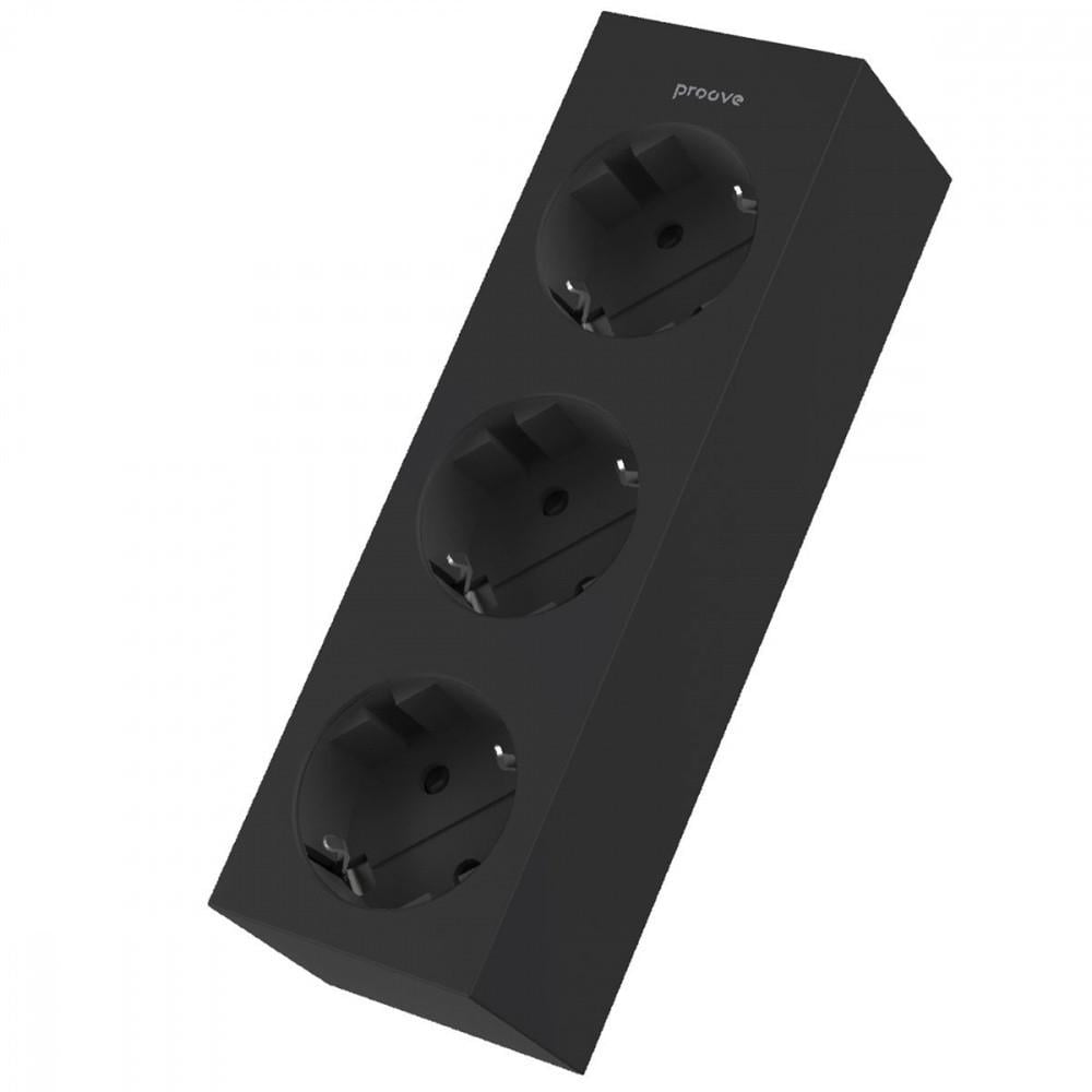 Удлинитель сетевой Proov 3xAC 1,6 м Black