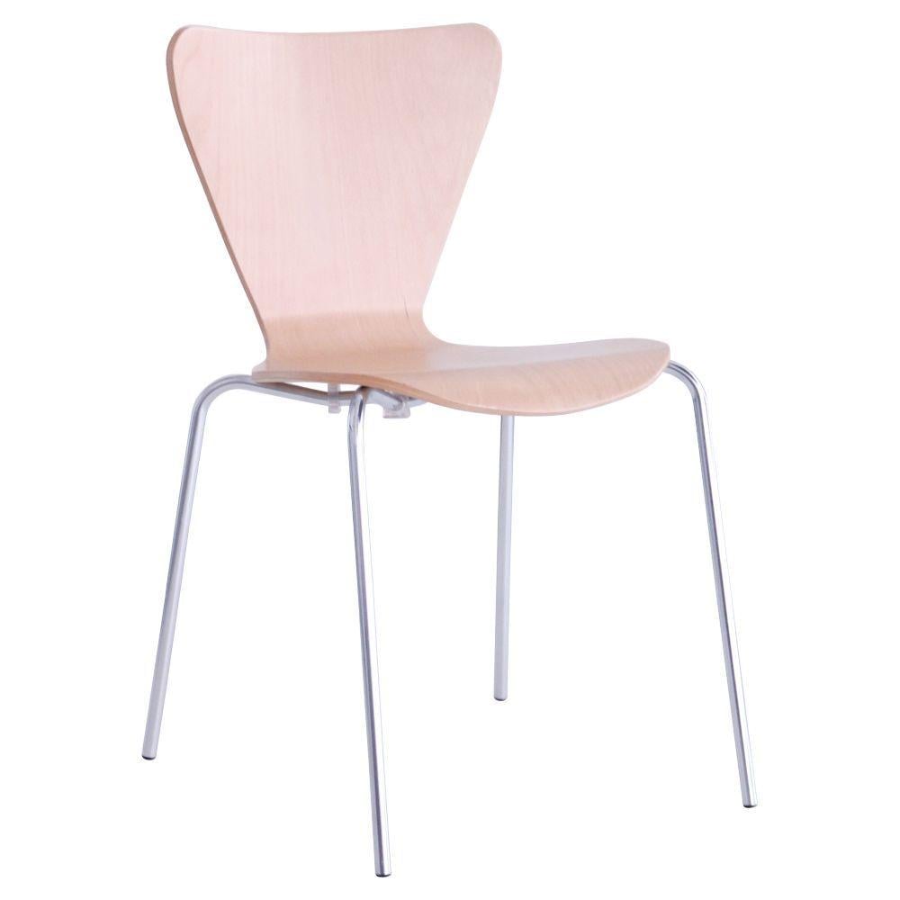 Стілець AMF Левіс фанери Хром/Бук (14369)