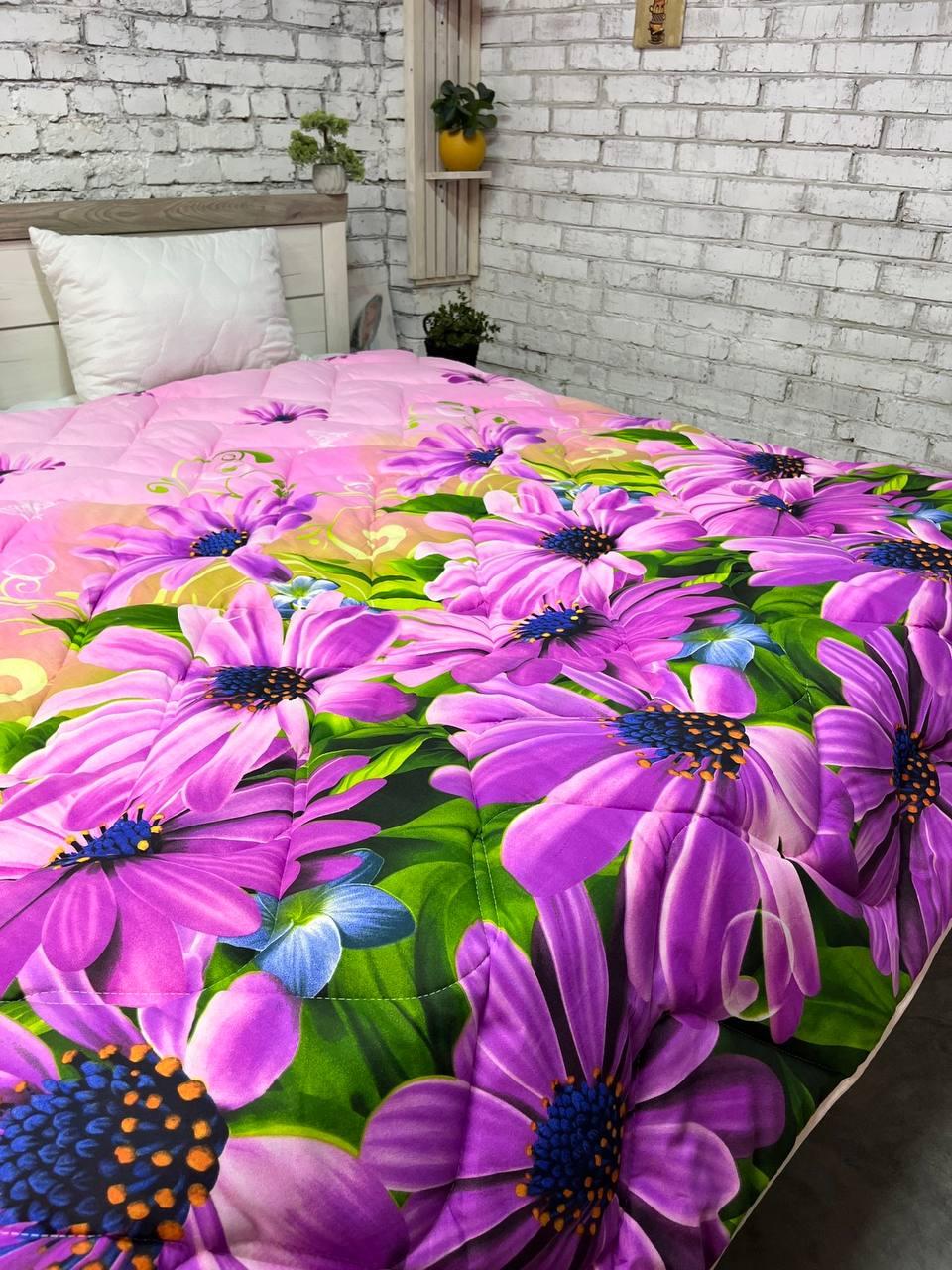 Ковдра літня стьобана з натуральним наповнювачем мікрофібра євро Фіолетовий (2339138641) - фото 3 Ковдра літня стьобана з натуральним наповнювачем мікрофібра євро Фіолетовий (2339138641) - фото 3