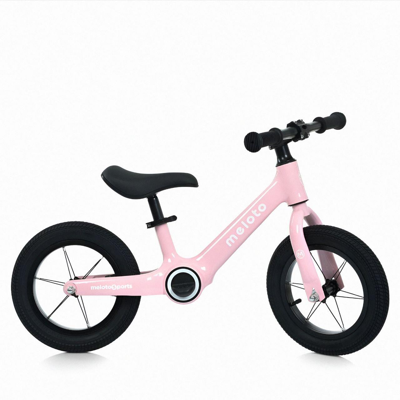 Беговел MBB 1048-3 до 25 кг магниевый сплав d колес 12" надувные и резиновые колеса Розовый (26394267)