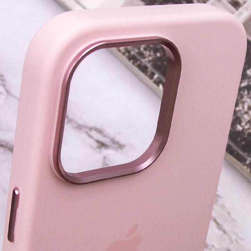 Протиударний чохол Silicone Case Metal Buttons (AA) для Apple iPhone 13 Pro Max (6.7") Рожевий / Chalk Pink - фото 8