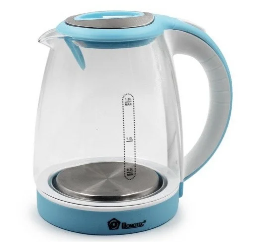 Электрочайник Domotec MS-8111 2200 Вт 1,8 л led Голубой Электрочайник Domotec MS-8111 2200 Вт 1,8 л led Голубой