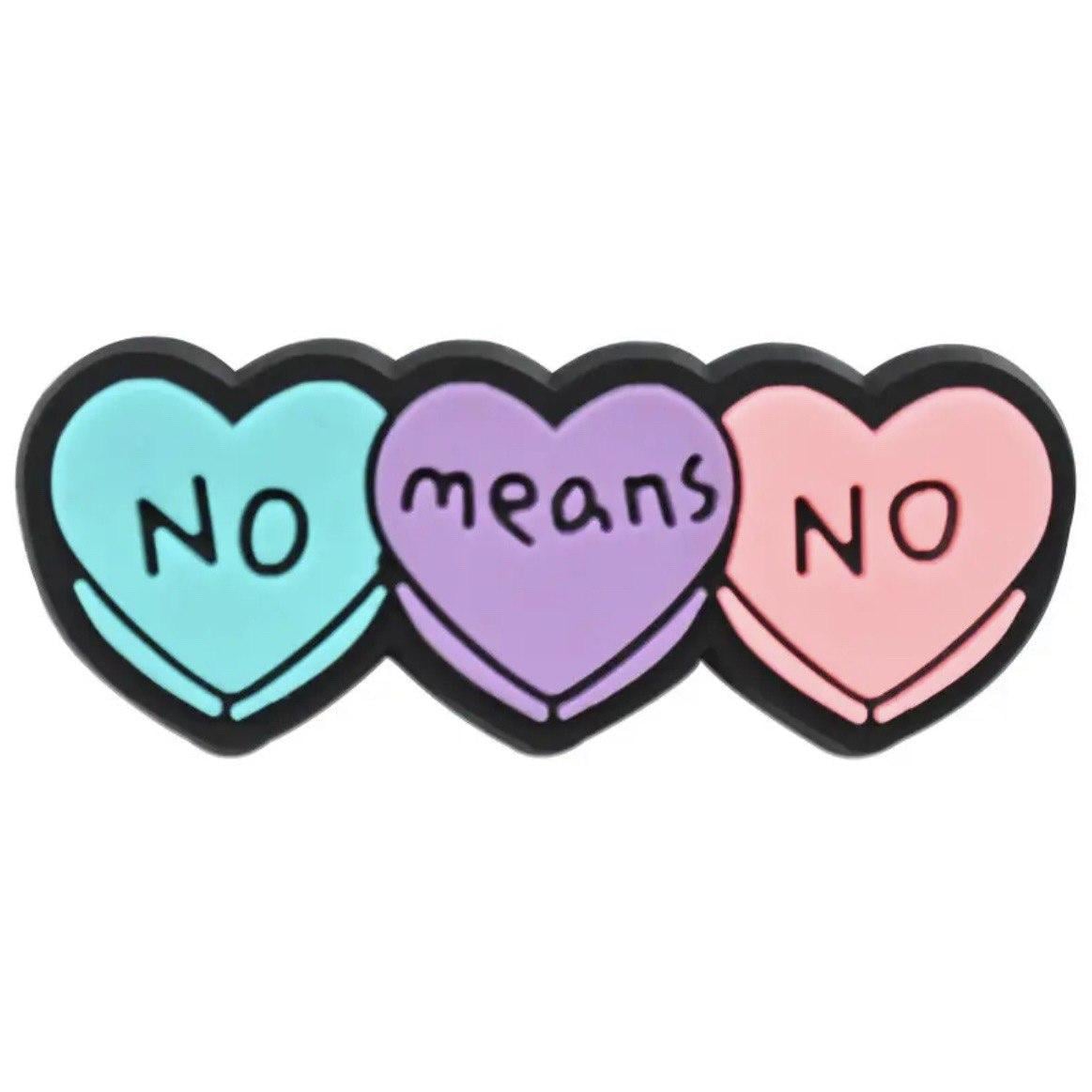 Джиббитс Jibbitz Стикер No means No 1 шт. (50285)