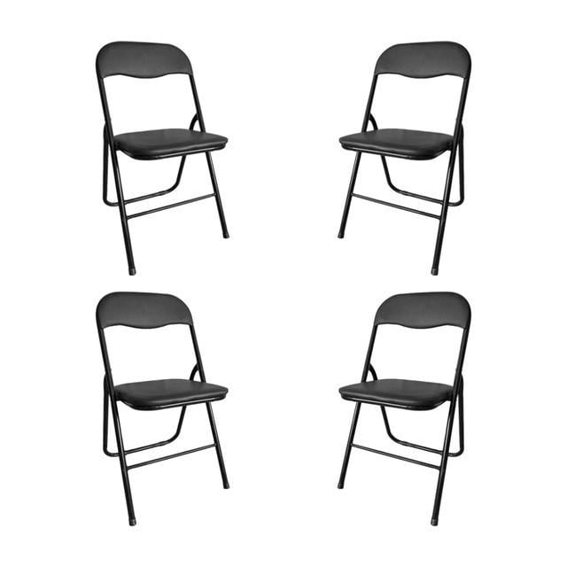 Стул раскладной Bonro B-007 4 шт. Черный (2455357386)
