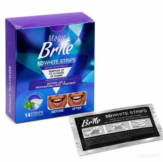 Набор Magic Brite 5D White Strips для отбеливания зубов (33689)