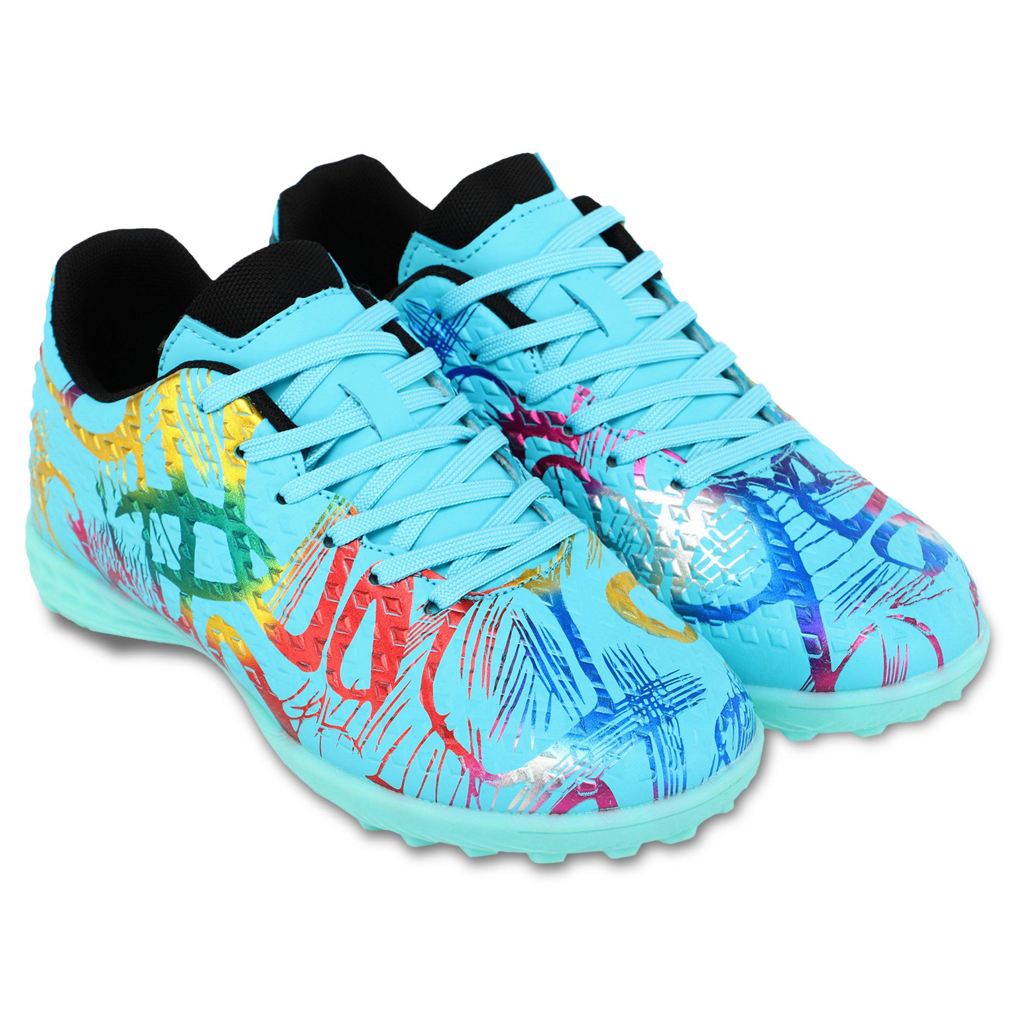 Сороконіжки футбольні LiJIN 2503-1-35-39-1 р. 35 Блакитний/Фуксія/Синій - фото 3 Сороконіжки футбольні LiJIN 2503-1-35-39-1 р. 35 Блакитний/Фуксія/Синій - фото 3