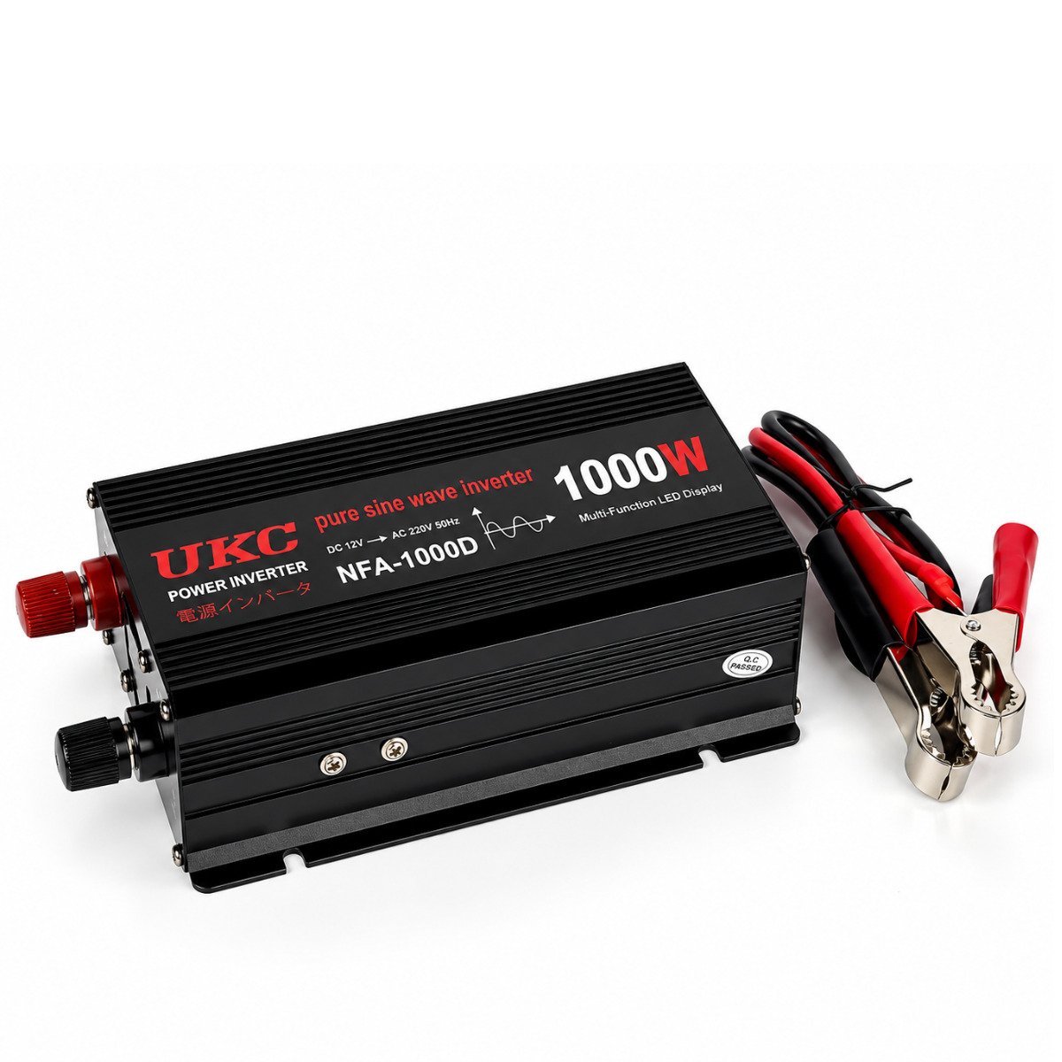 Автомобильный инвертор UKC RB-299 с чистой синусоидой 1000 W AC-DC 12-220V (-NFA-1000D.)