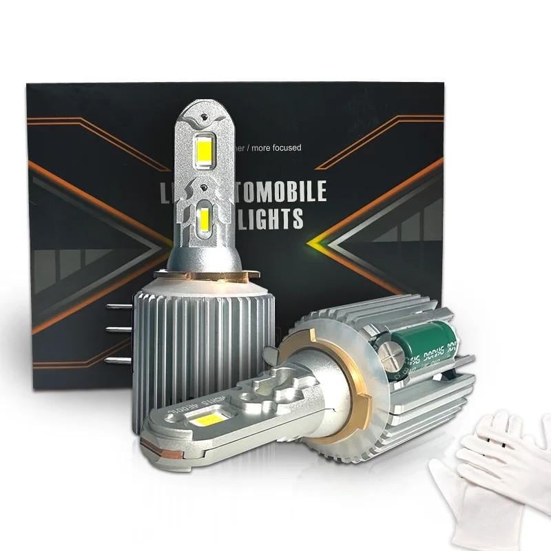 Автомобільні лампи LED H15 100 Вт з охолодженням та вологозахистом IP68 (S98JK)