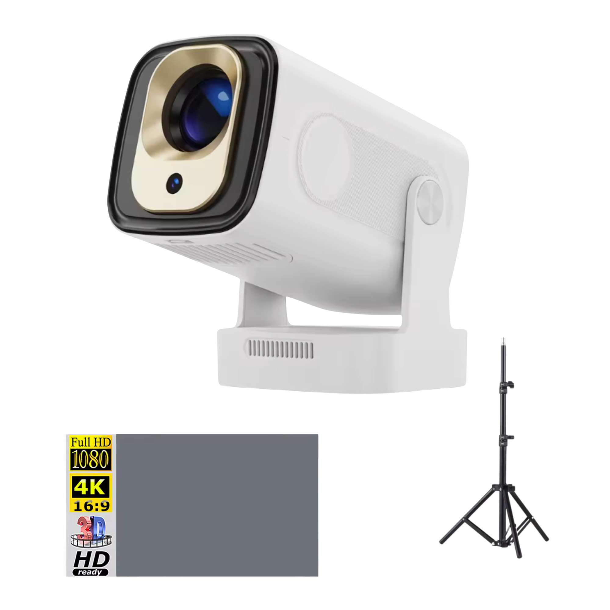 Комплект для домашнего кинотеатра проектор Magcubic HY310/экран 100"/штатив 1,1 м (26428626)