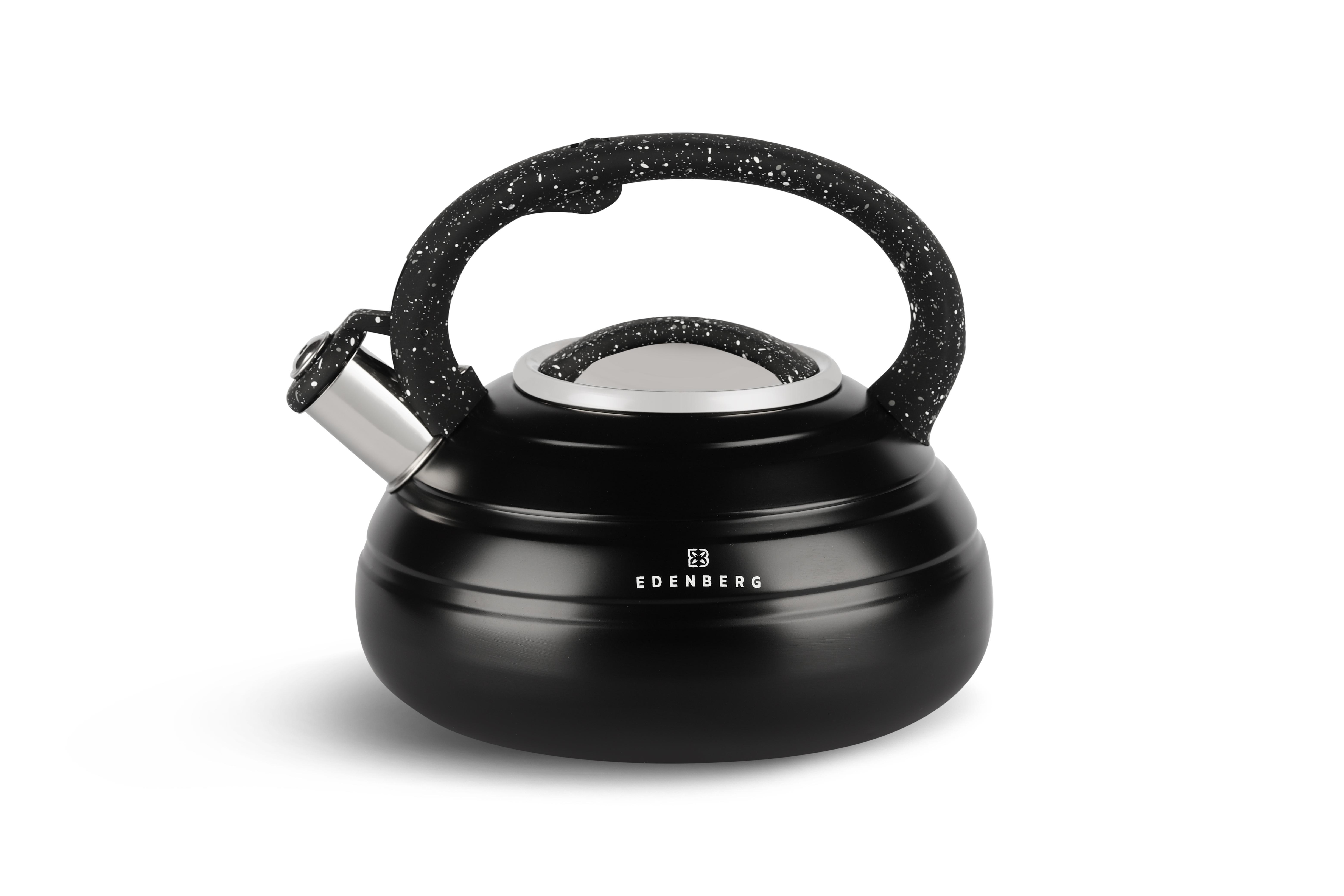 Чайник Edenberg со свистком из нержавеющей стали 3 л (EB-8841-black) Чайник Edenberg со свистком из нержавеющей стали 3 л (EB-8841-black)