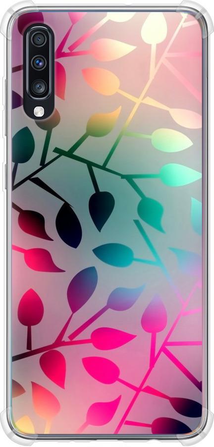 Чехол на Samsung Galaxy A70 2019 A705F Листья (2235sp-1675-42517)