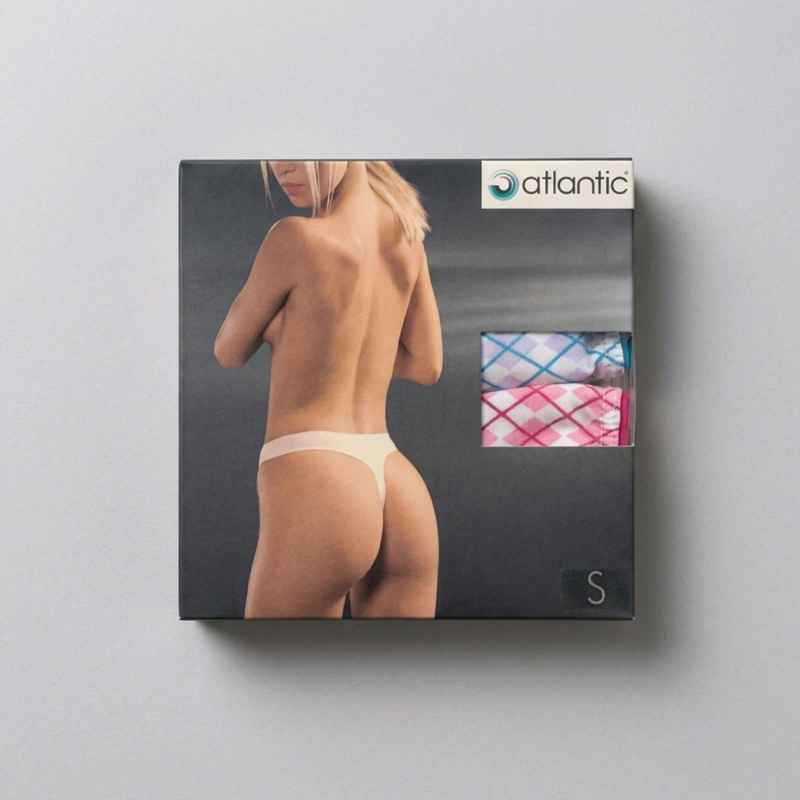 Труси стрінги жіночі ATLANTIC underwear для дівчини S/158-164 см 2 шт. (5907045013116)