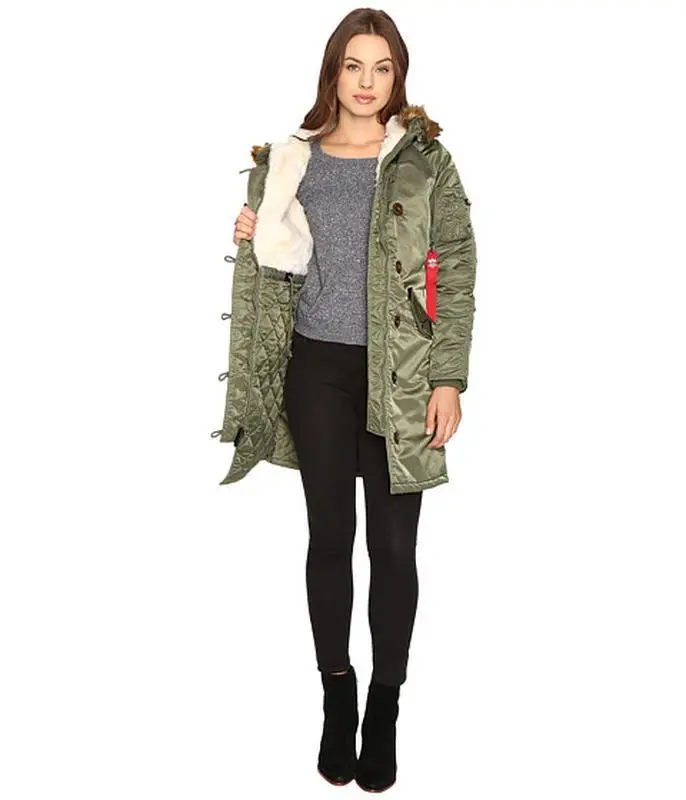 Куртка аляска Alpha Industries Elyse Parka XS Sage Green (WJE45500C1SGXS) - фото 10