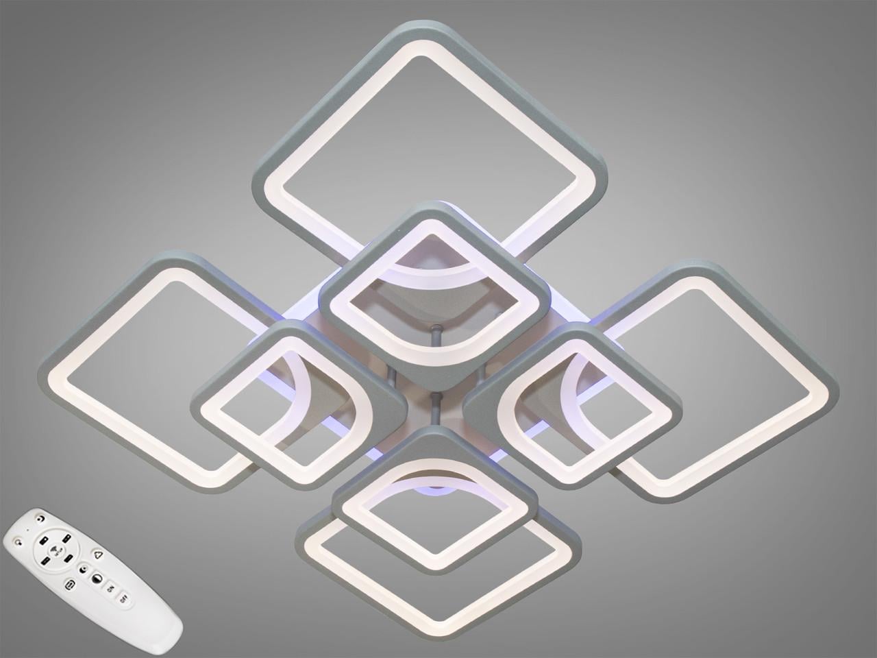 Люстра потолочная с димером RGB LED 8060/4+4BK 3col dim (2437593344)