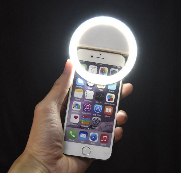 Кольцо с подсветкой для камеры смартфона Protech Selfie Ring Light Белый - фото 5