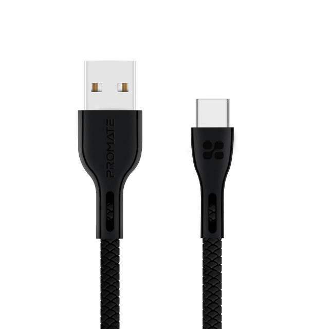 Кабель Promate PowerBeam-C USB/USB Type-C 2А 1,2 м Black