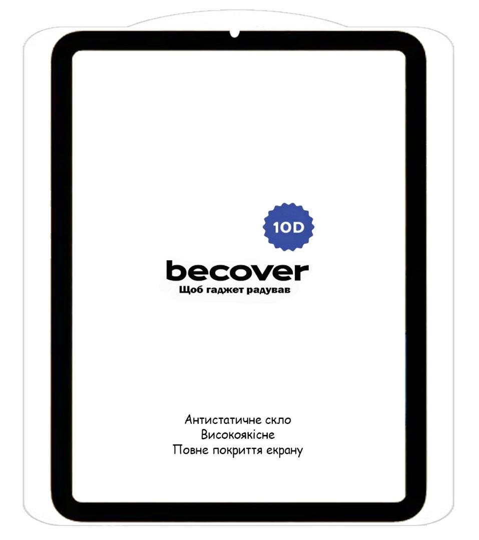 Защитное стекло BeCover 10D для планшета Apple iPad Mini 6 8,3" A2567/A2568/A2569 Black (2098364636)