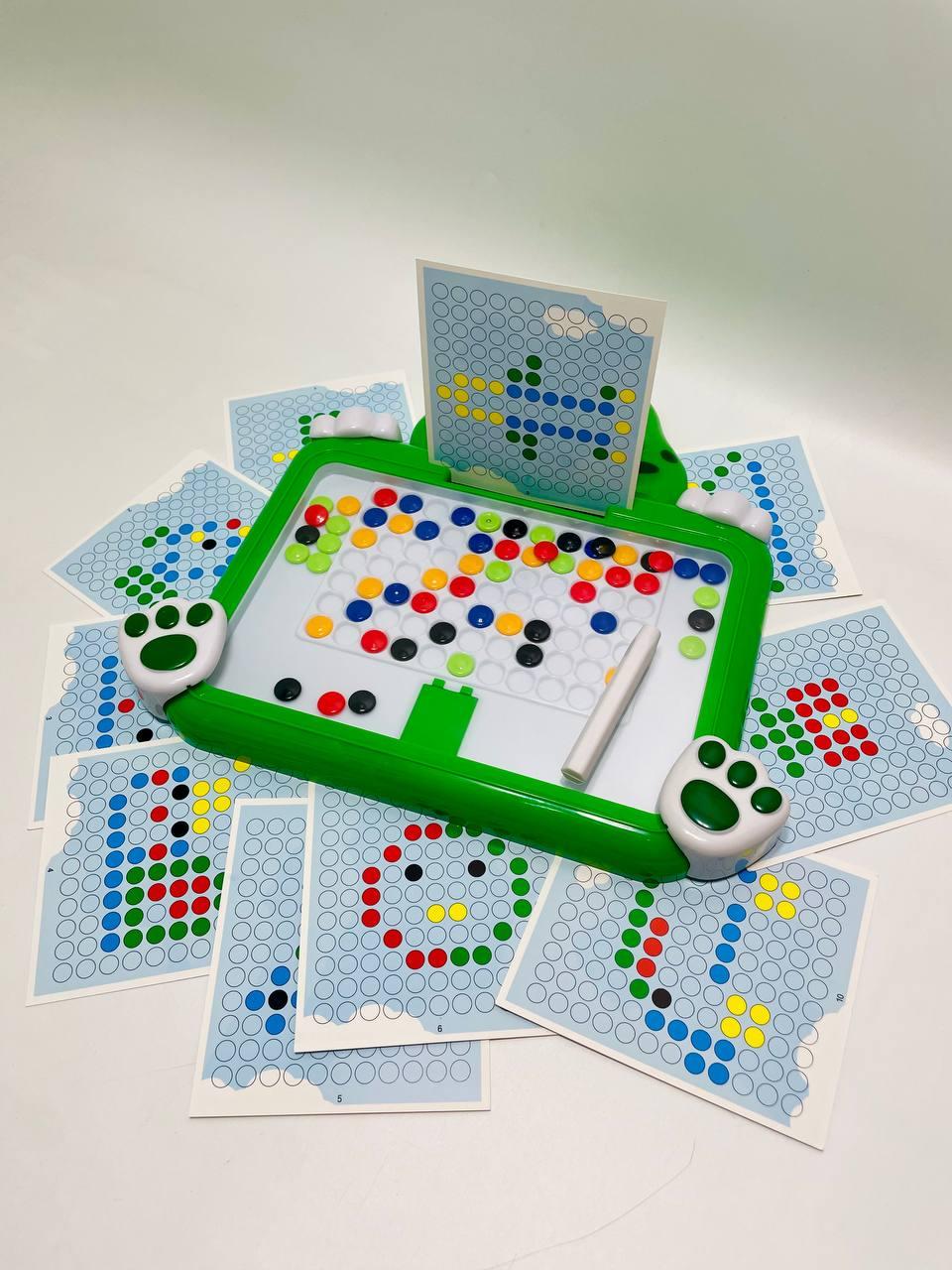 Мозаика W 6503 100 магнитная/стилус/цветные шарики/10 двусторонних карточек с заданиями - фото 4 Мозаика W 6503 100 магнитная/стилус/цветные шарики/10 двусторонних карточек с заданиями - фото 4