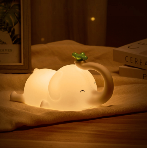 Нічник cвітлодіодний Valeso силіконовий бездротовий Слоник USB (D5)