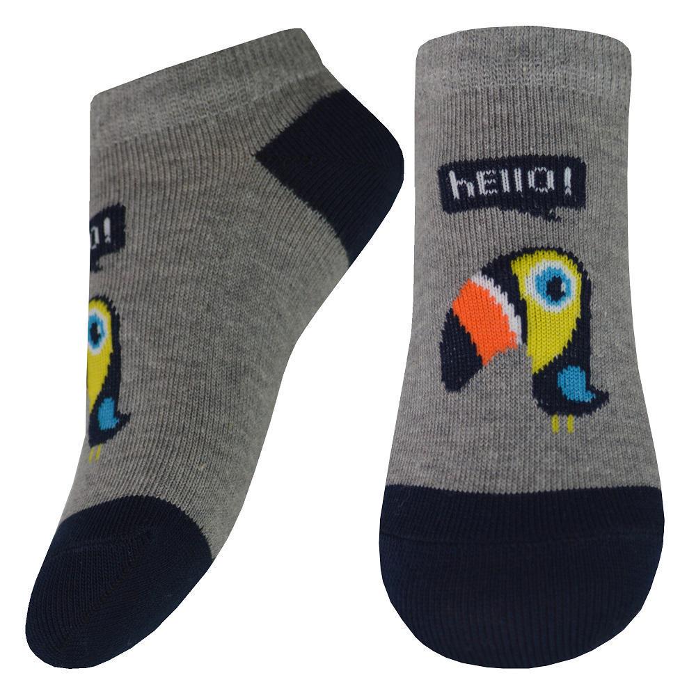 Носки детские демисезонные Легка хода 9276 укороченные р. 18-20 Серый меланж (27039449)