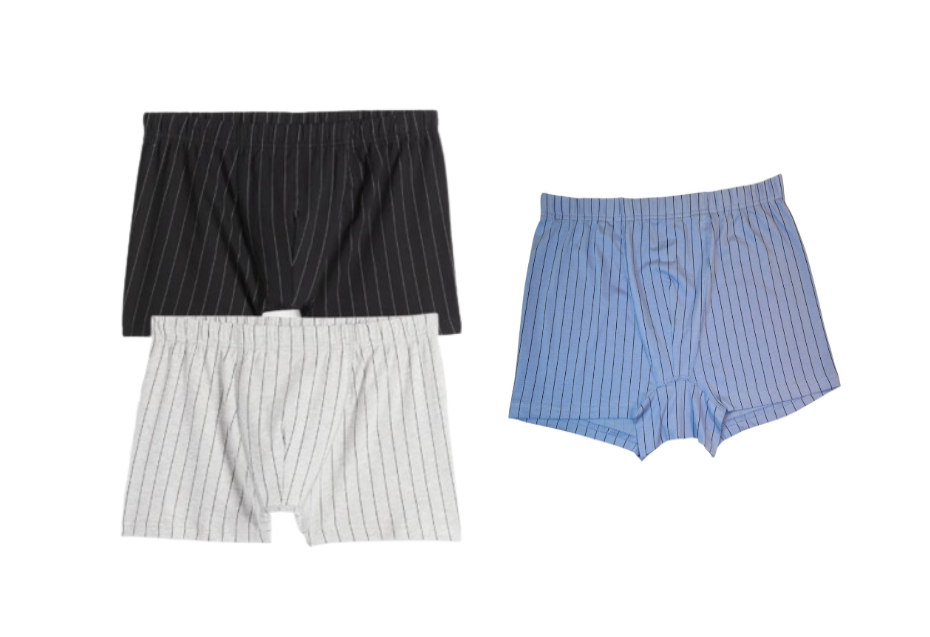 Набор трусов боксеры мужские C&A L 3 шт. Черный/Серый/Синий (67865635)