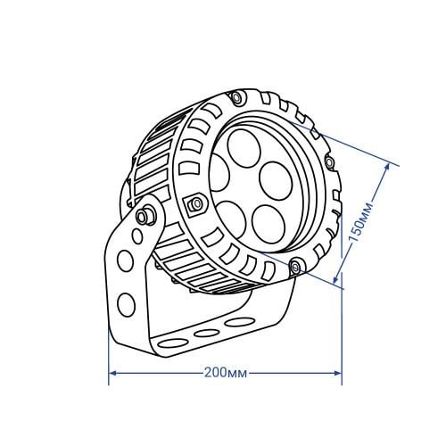 Світильник вуличний настінний 12 Вт 2700К Feron Сірий (LL-883) - фото 3 Світильник вуличний настінний 12 Вт 2700К Feron Сірий (LL-883) - фото 3