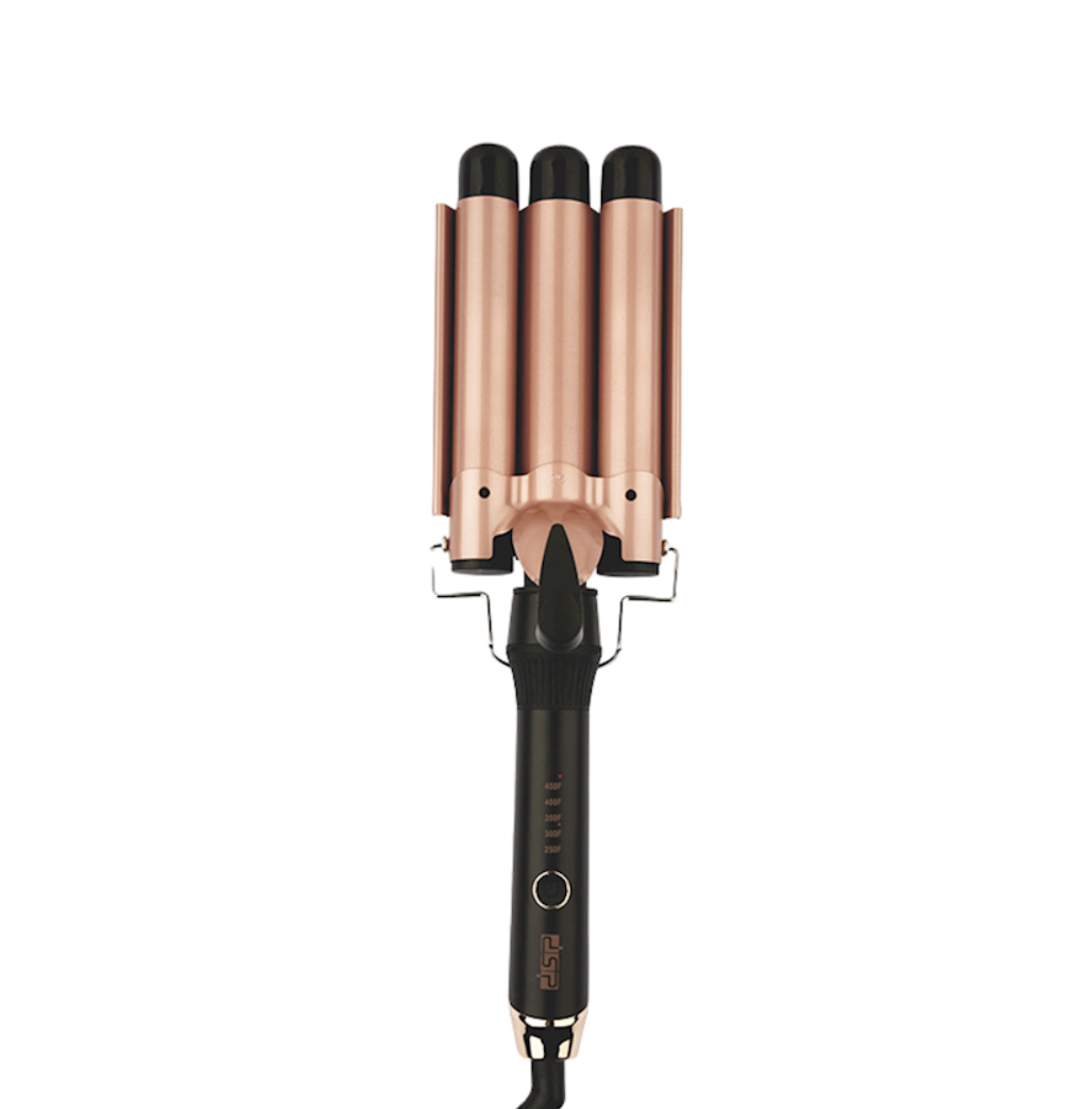 Плойка тройная волна DSP 20174 со щипцами и регулировочной температурой (23120333)