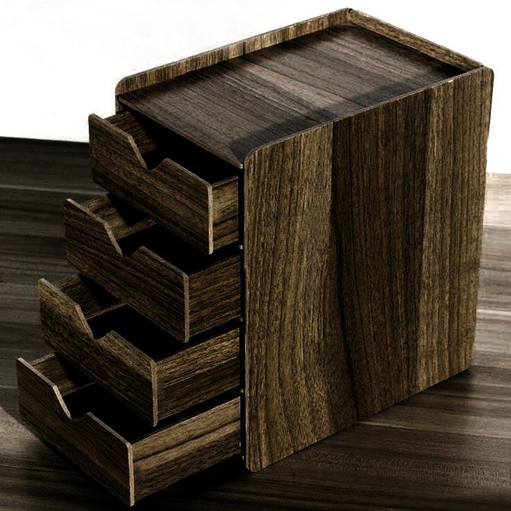 Мини-комод из дерева Кодиан 25 Мокко (МНК-253710)