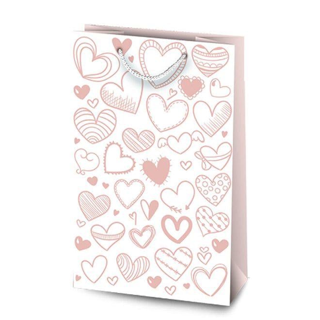 Пакет подарочный Flora 11х5,5х17 см 10 шт. (7955)