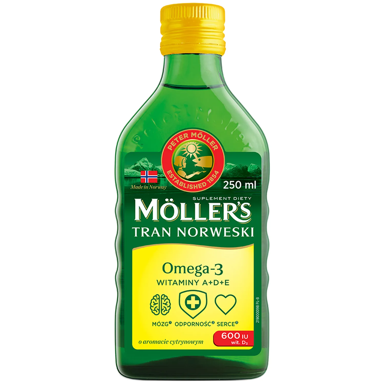 Рыбий жир с лимонным вкусом Mollers Tran Omega (15174970)