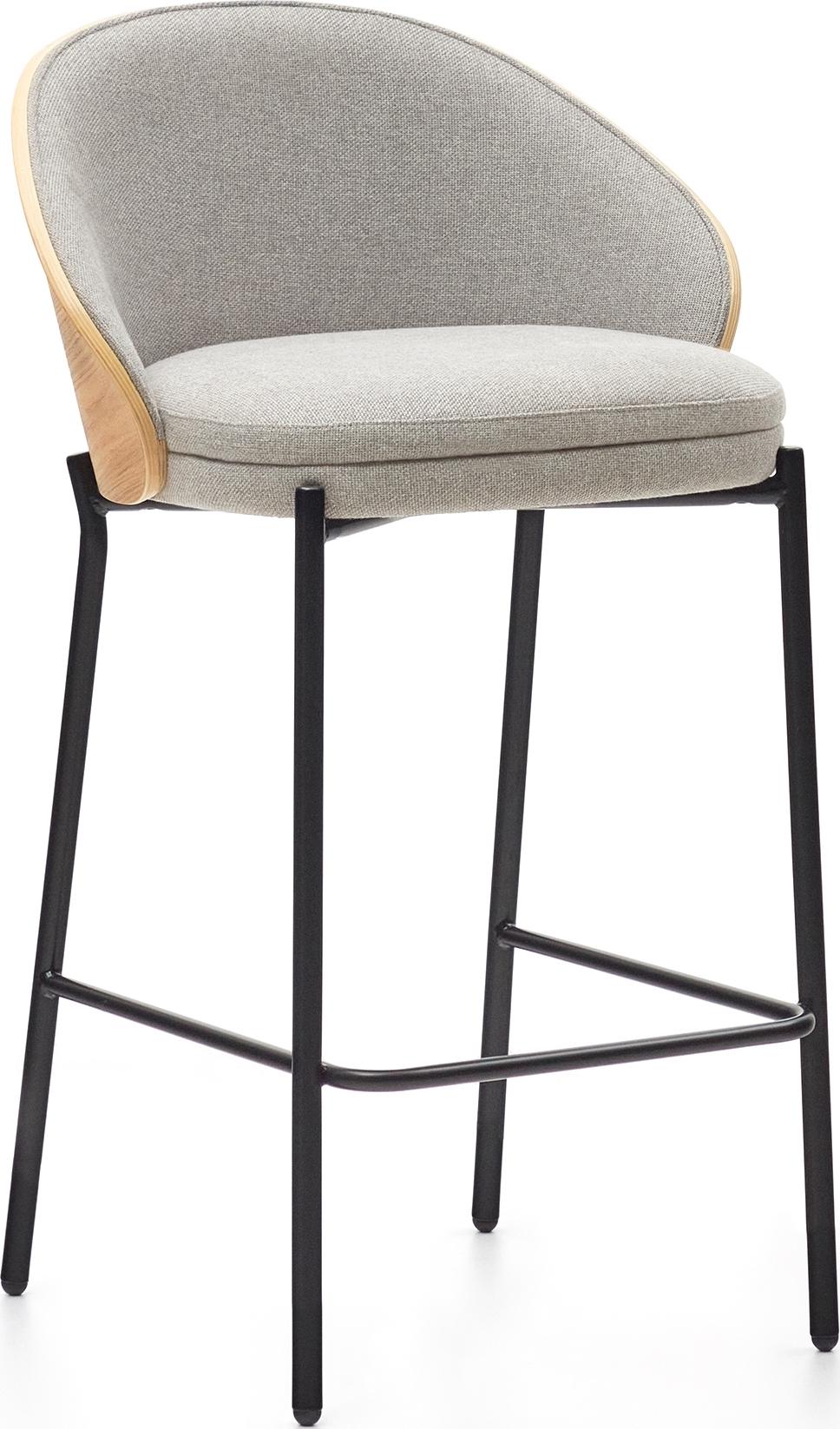 Напівбарний стілець Elba Moon salt and black legs (13855) - фото 2 Напівбарний стілець Elba Moon salt and black legs (13855) - фото 2