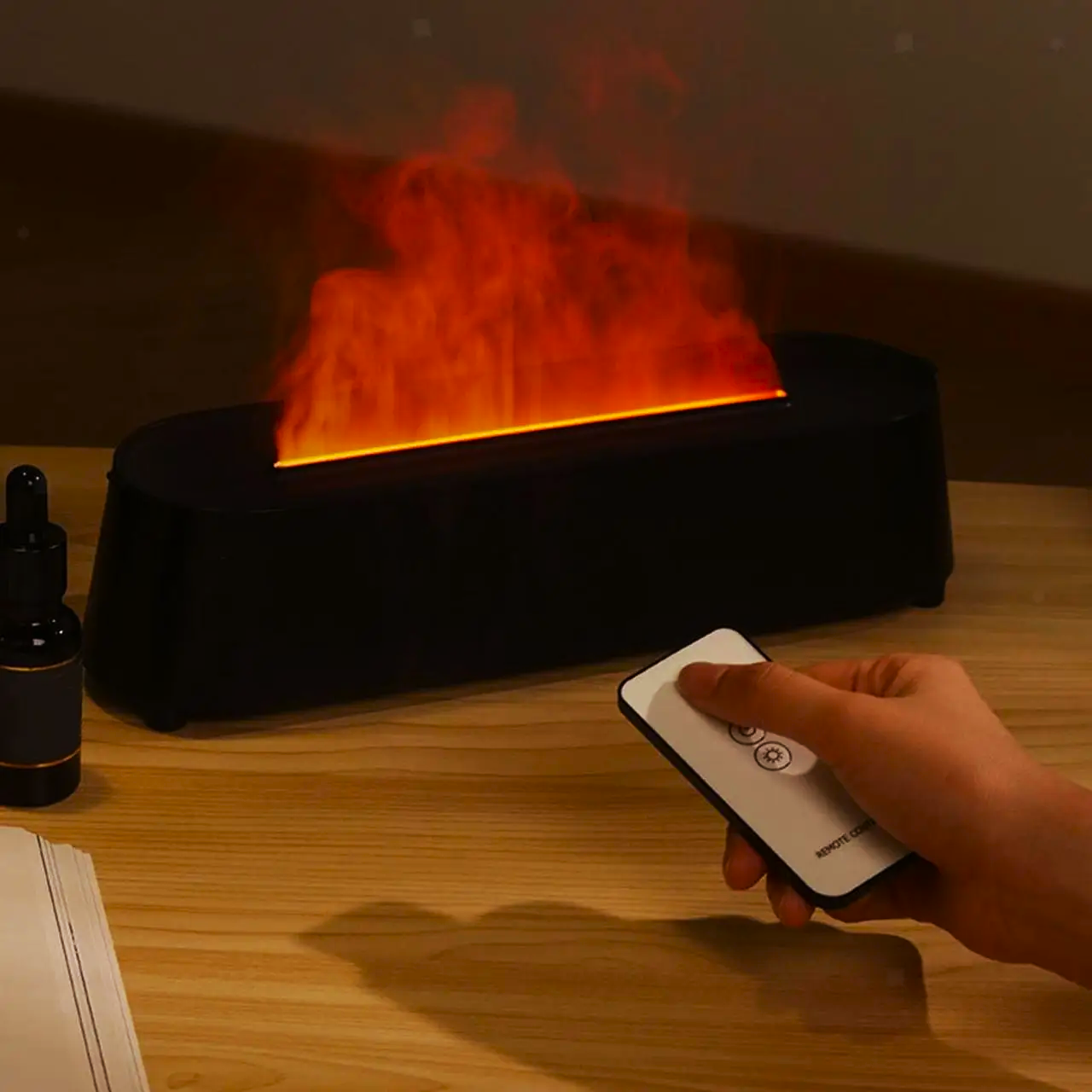 Зволожувач повітря Flame Diffuser Humidifier RGB з ефектом полум'я (21873574) - фото 9