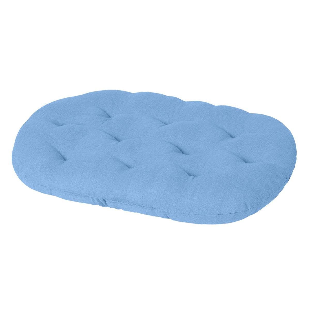 Подстилка овальная для животных Теремок M 45х55х7 см Голубой (41042 Col)