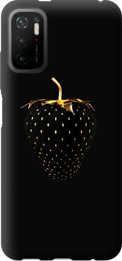 Чехол на Xiaomi Poco M3 Pro Черная клубника (3585b-2369-42517)