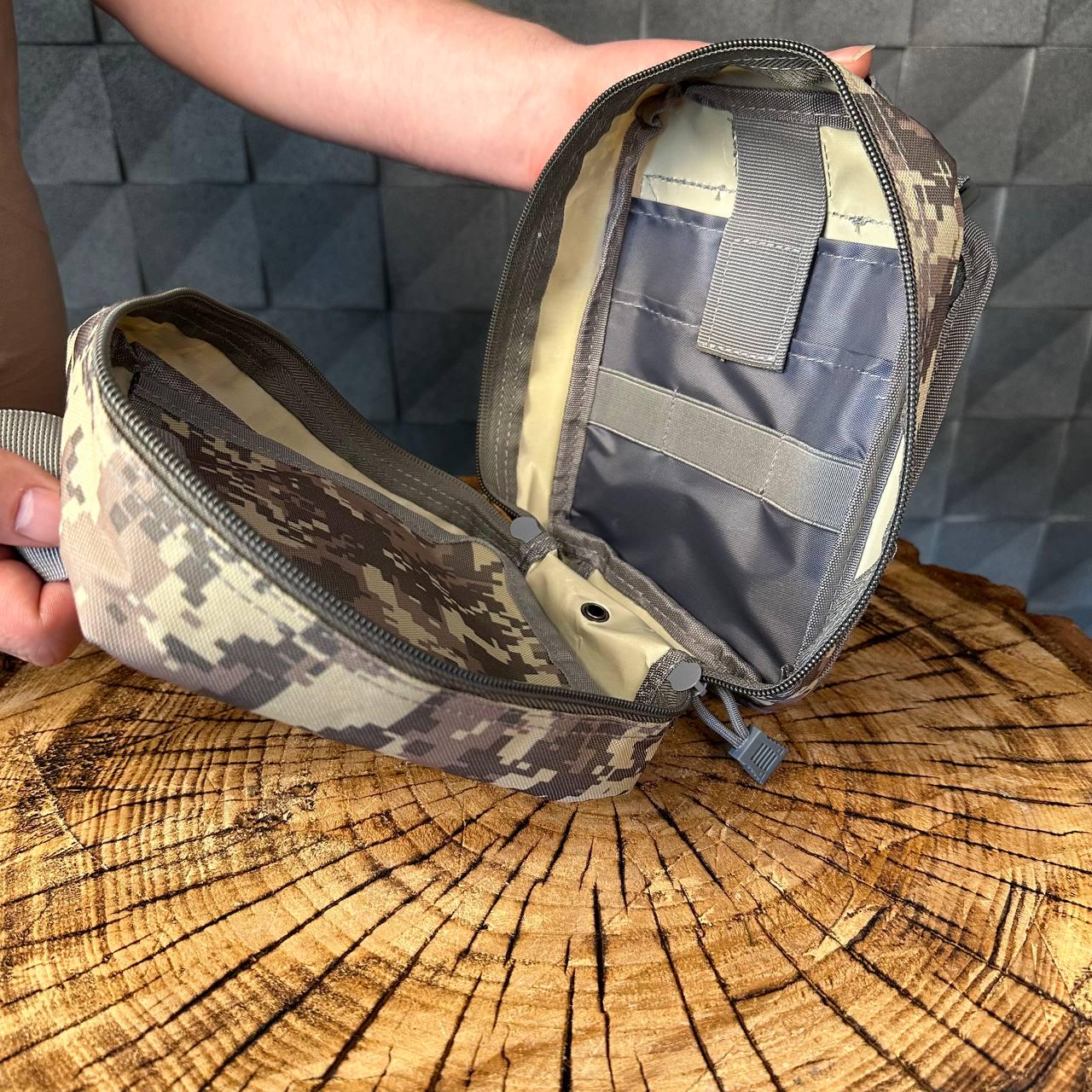 Подсумок для аптечки быстрого сброса стандарт НАТО Пиксель - фото 6 Подсумок для аптечки быстрого сброса стандарт НАТО Пиксель - фото 6