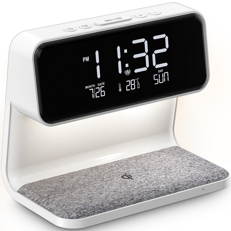 Годинник розумний Gelius Pro Smart Bedside Clock/Wireless Charging GP-SBC-022 - фото 5