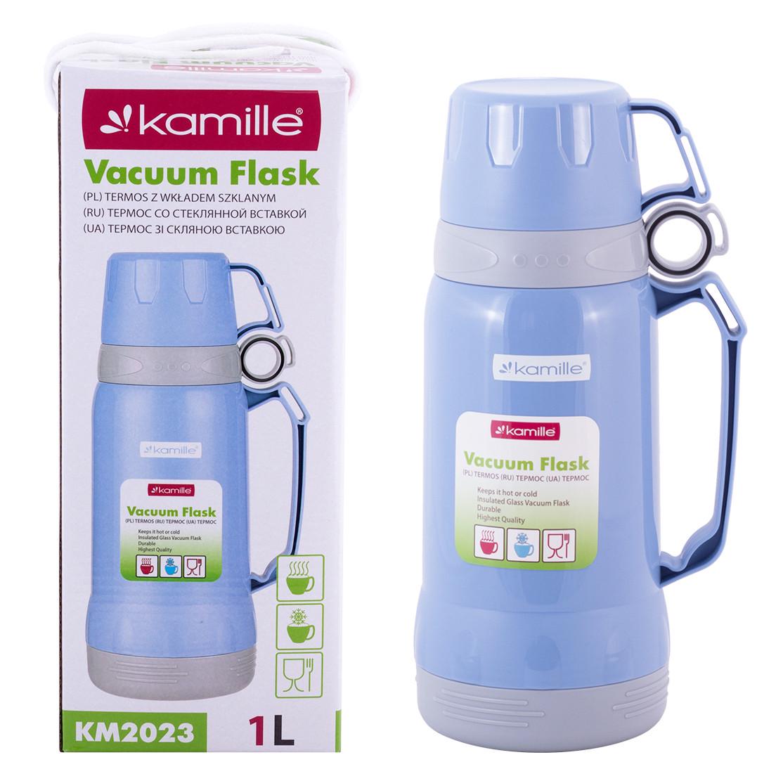 Термос Kamille KM-2023-BL (1 л) блакитний