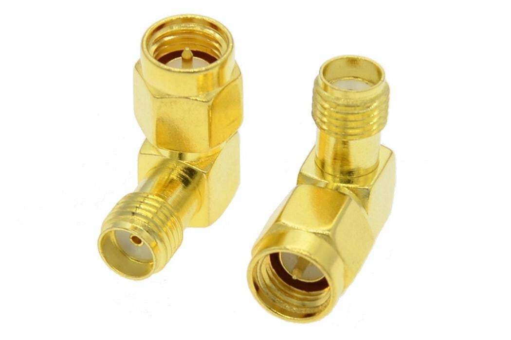 Перехідники для FPV та радіообладнання SMA M-SMA F кутовий 90° 50 шт. (56966)