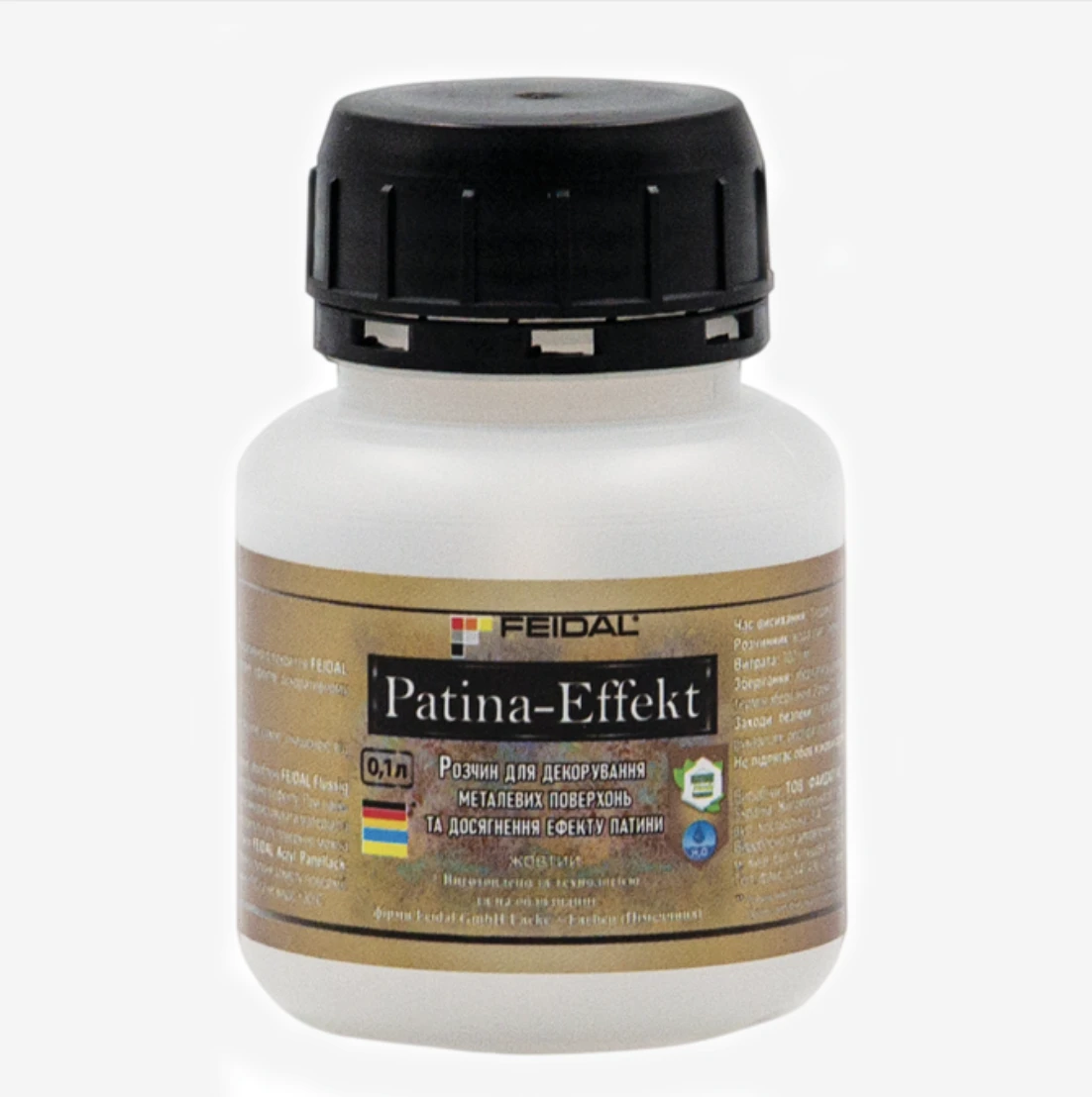 Розчин для декорування металевих поверхонь Feidal Patina-Effekt Жовтий 0,1 л (1886455330)