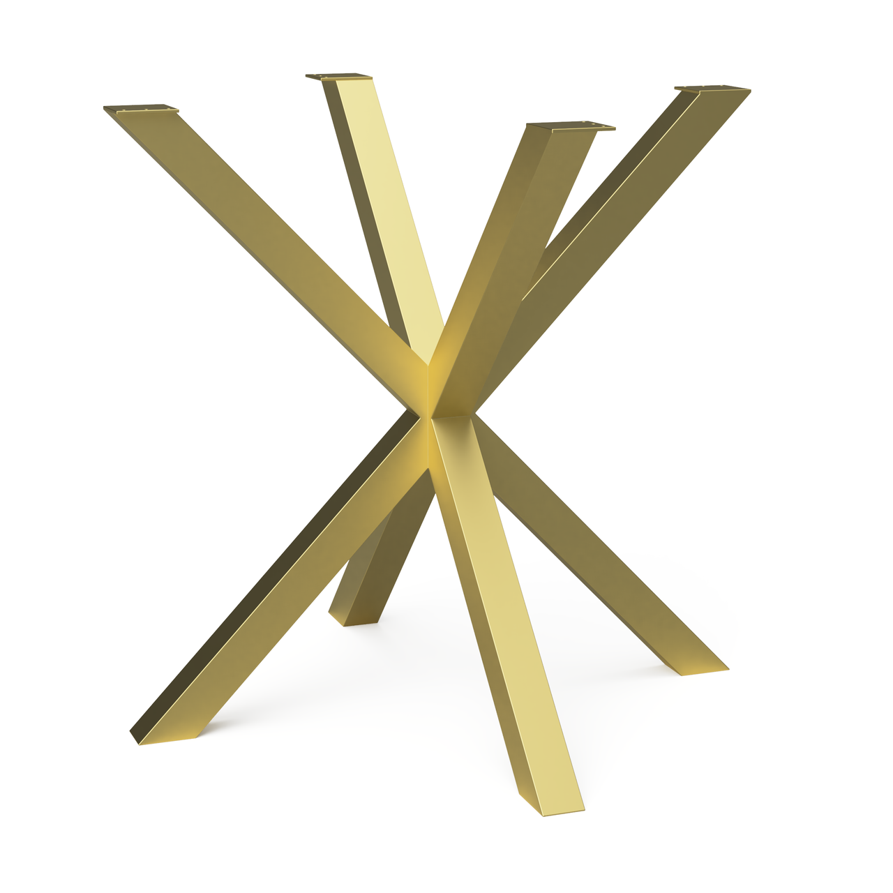 Каркас для стола из металла 750х750 мм H 730 мм Золотой (1197) Каркас для стола из металла 750х750 мм H 730 мм Золотой (1197)