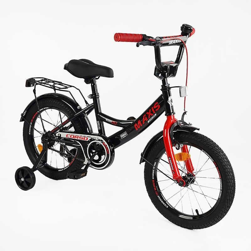 Велосипед детский Corso Maxis ручной тормоз 16" Black (162154)
