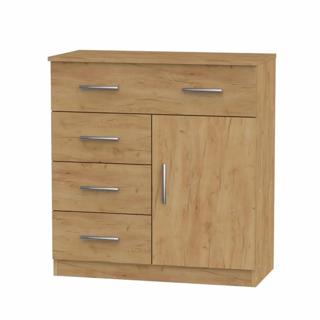 Комод Компаніт з шухлядами та дверцятами 80х39х84,9 см Дуб крафт золотий (26913852) - фото 1 Комод Компаніт з шухлядами та дверцятами 80х39х84,9 см Дуб крафт золотий (26913852) - фото 1