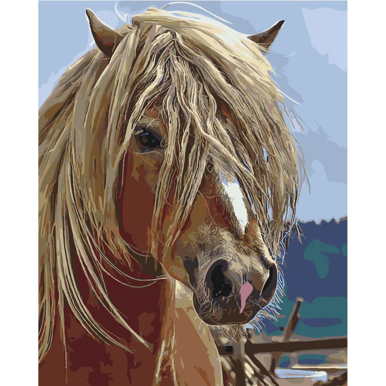 Картина по номерам Strateg Игреневая масть 40х50 см (SY6487)