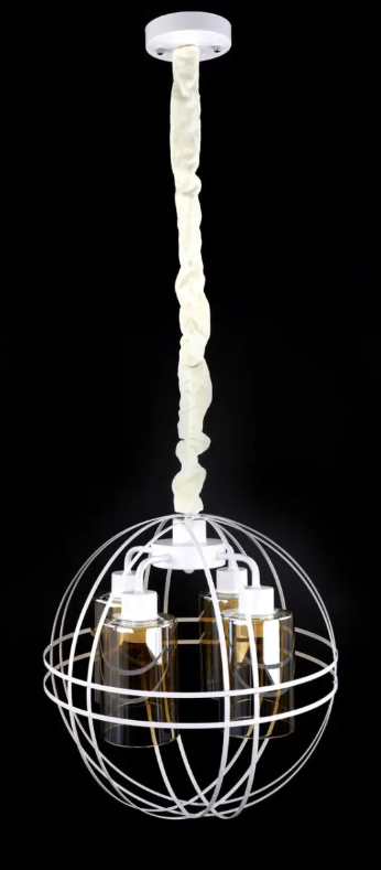 Люстра потолочная подвесная в стиле LOFT 12525/4-wh Белый (NA005103)