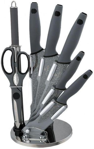 Набор ножей Berlinger Haus Granit Diamond Line gray 8 пр.